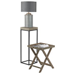 Fabio Nest of 2 Plant Stand Oak Style Effect