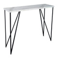 Fotini Console Table White Marble Effect