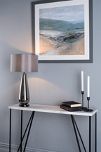 Fotini Console Table White Marble Effect