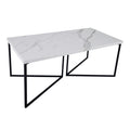 Fotini Coffee Table White Marble Effect