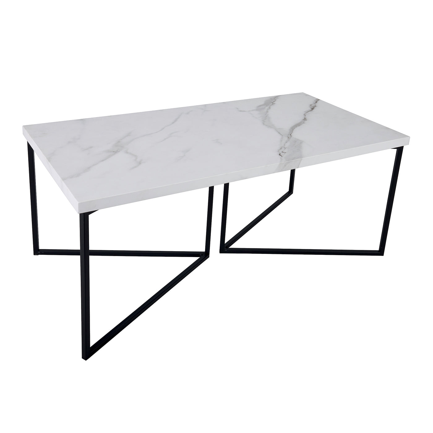 Fotini Coffee Table White Marble Effect