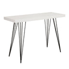 Leland Console Table Gloss White Top