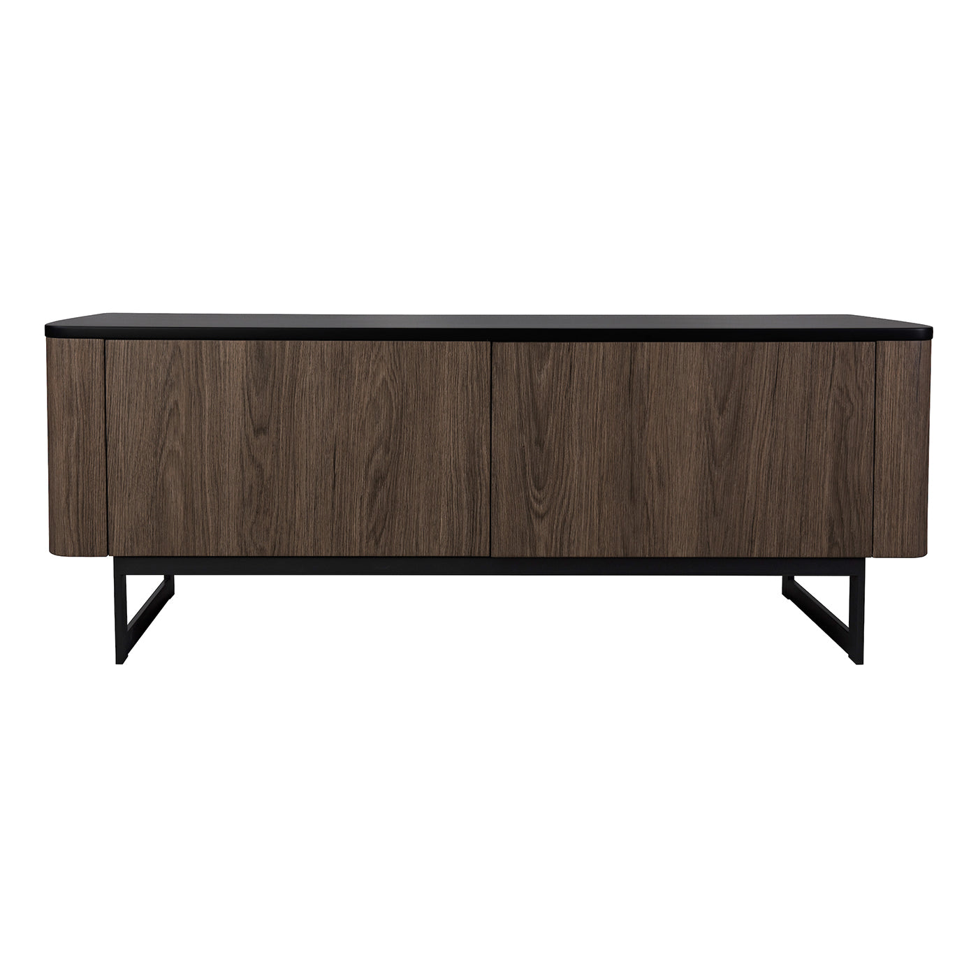 Myron Cabinet Mocha Veneer and Matt Black 1