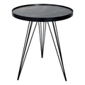 Rauma Round Side Table Dark Grey Stone Effect