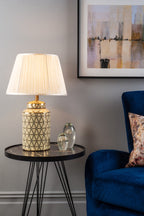 Rauma Round Side Table Dark Grey Stone Effect