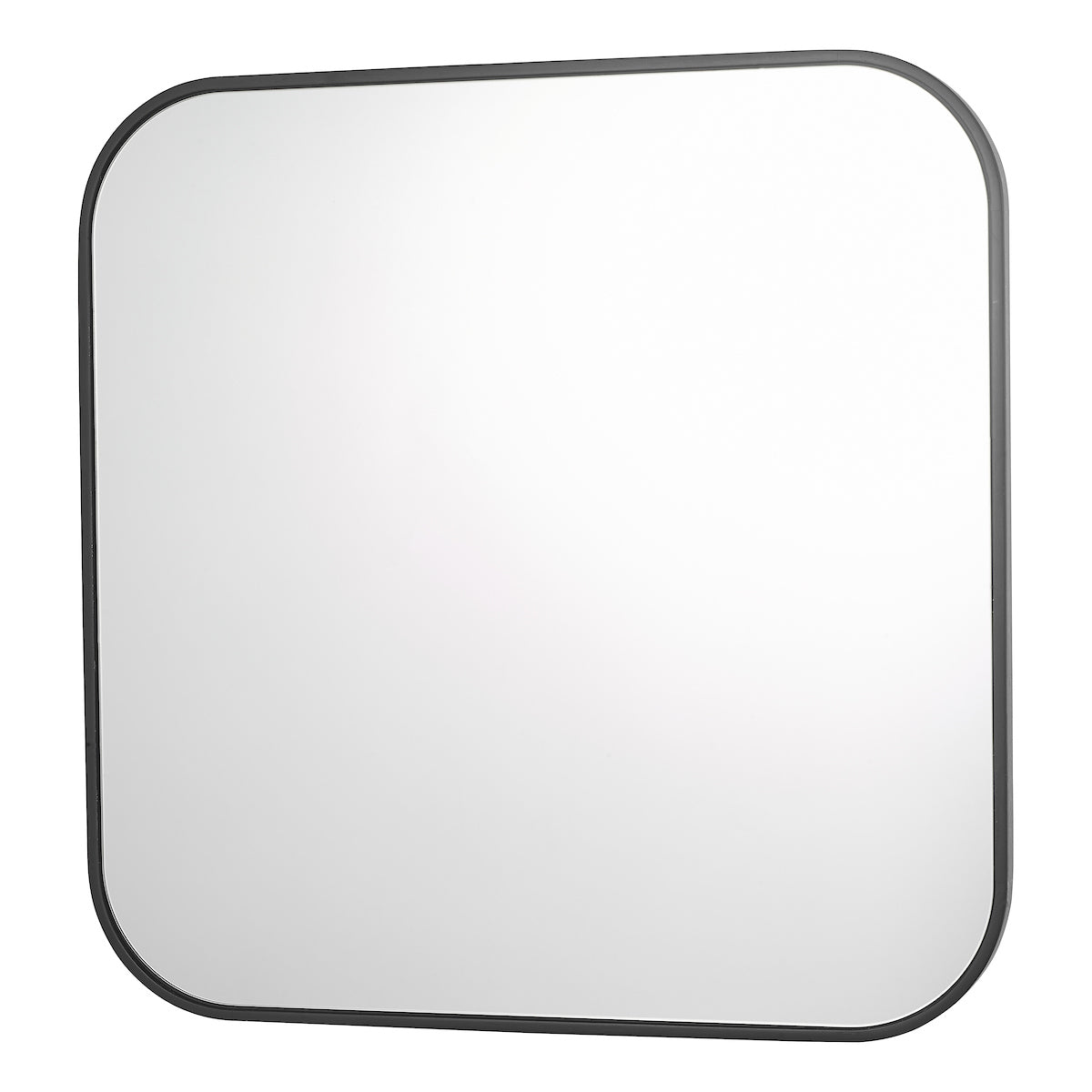 Firuz Square Mirror Thin Matt Black Frame 60 X 60cm