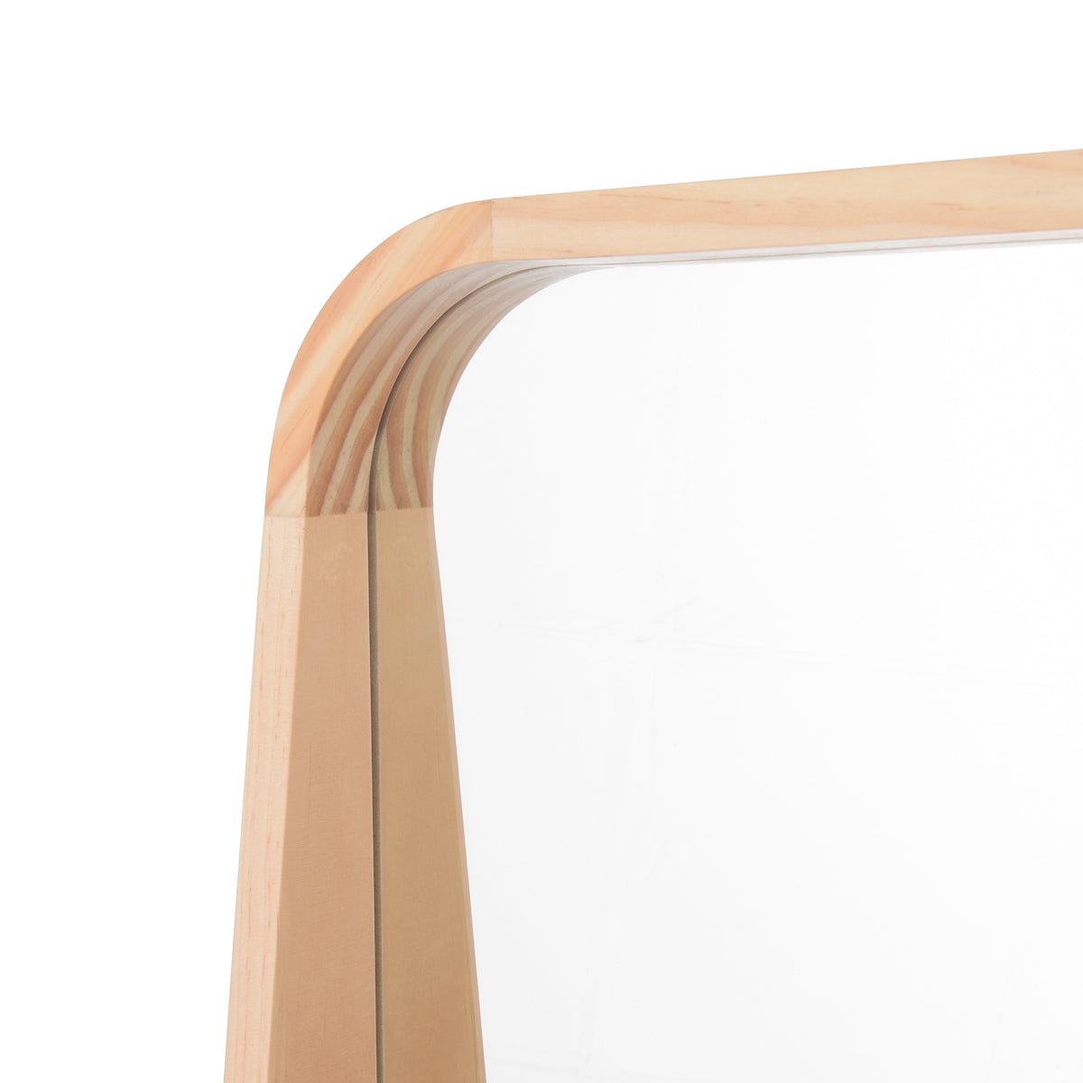 Fulgencio Rectangle Mirror With Shelf Light Oak 60 X 90cm