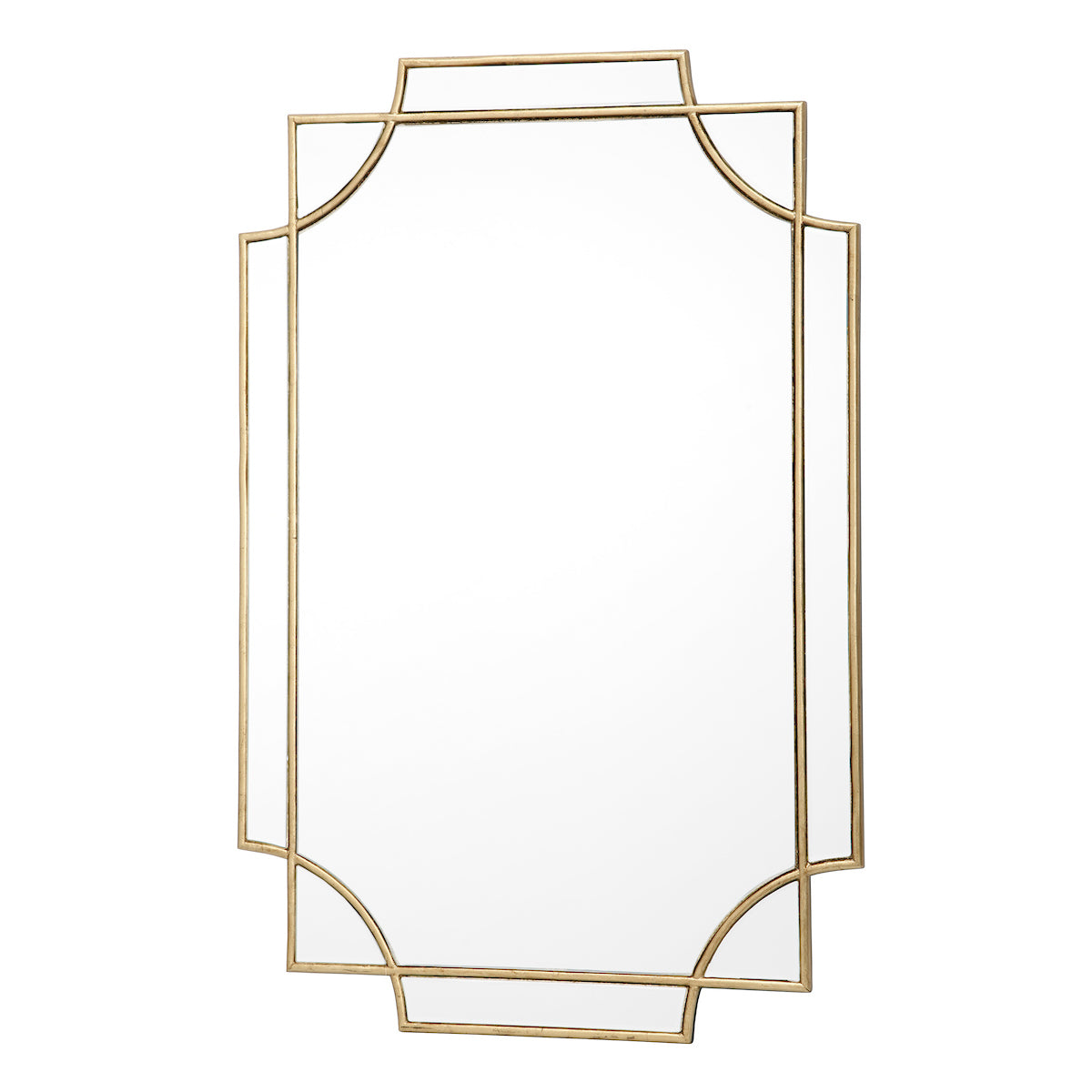Guapo Rectangle Gold Detail Mirror 90 x 60cm