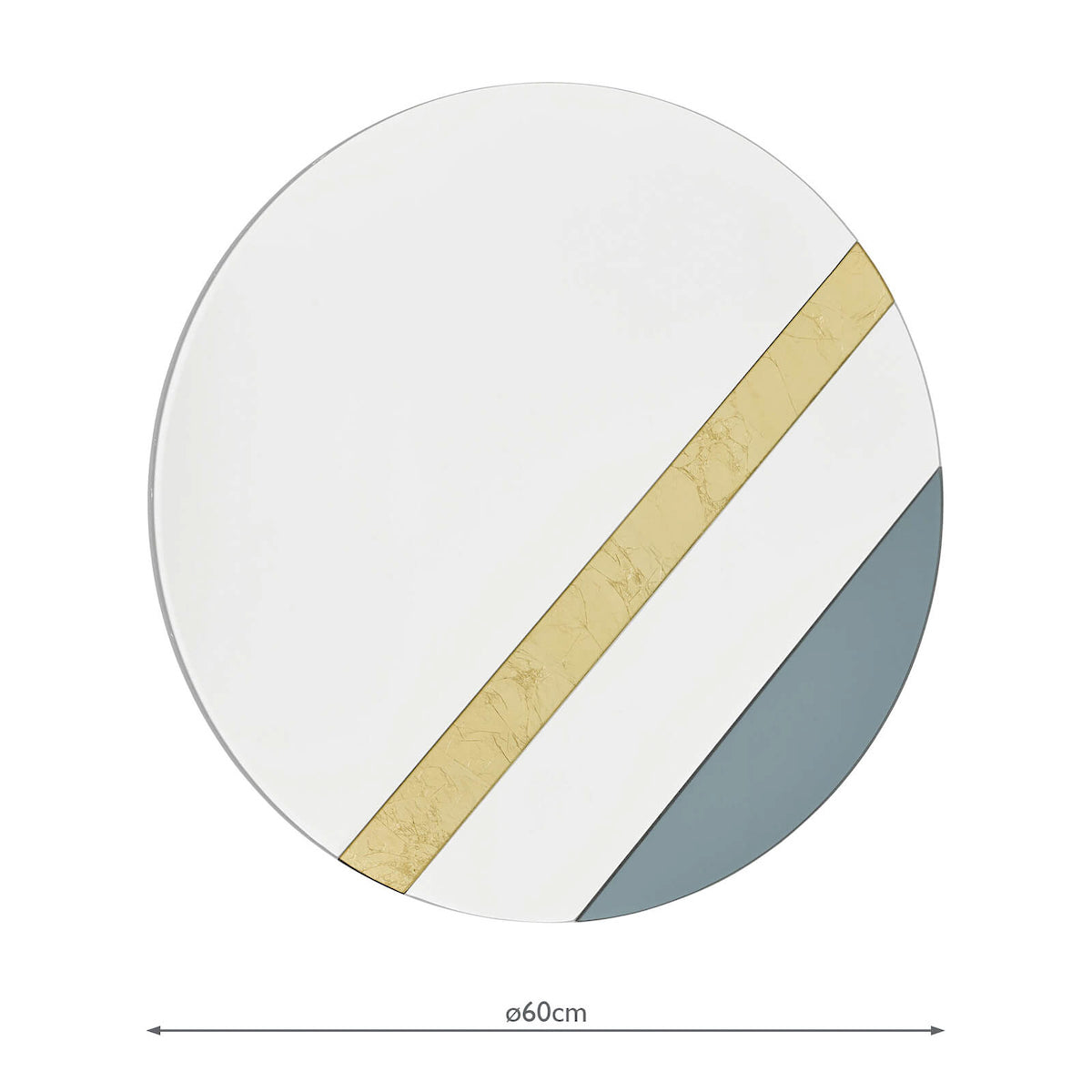 Jelena Round Mirror Smoked And Gold Leaf 60cm