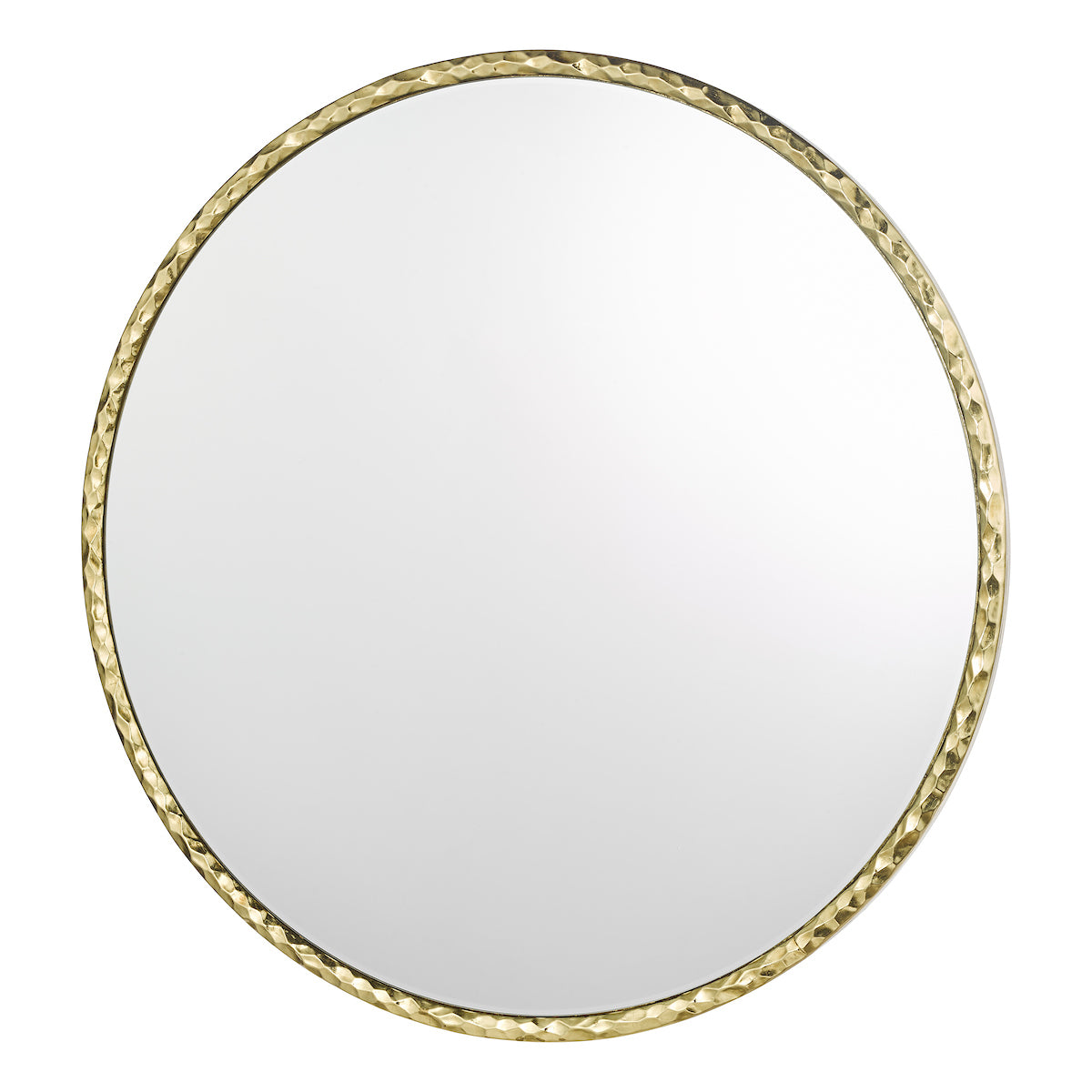 Jinelle Square Mirror Textured Gold Frame 80cm