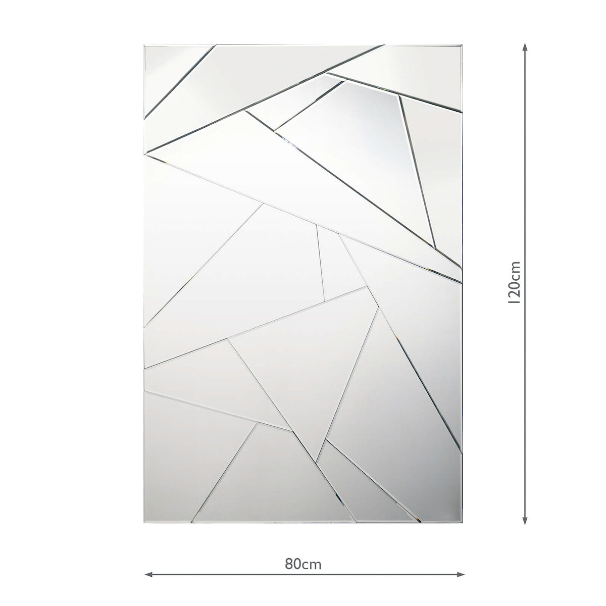 Lecce Rectangle Shatter Mirror 120 X 80cm