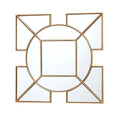 Lyshia Square Mirror With Gold Foil Detail 60cm