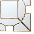 Lyshia Square Mirror With Gold Foil Detail 60cm