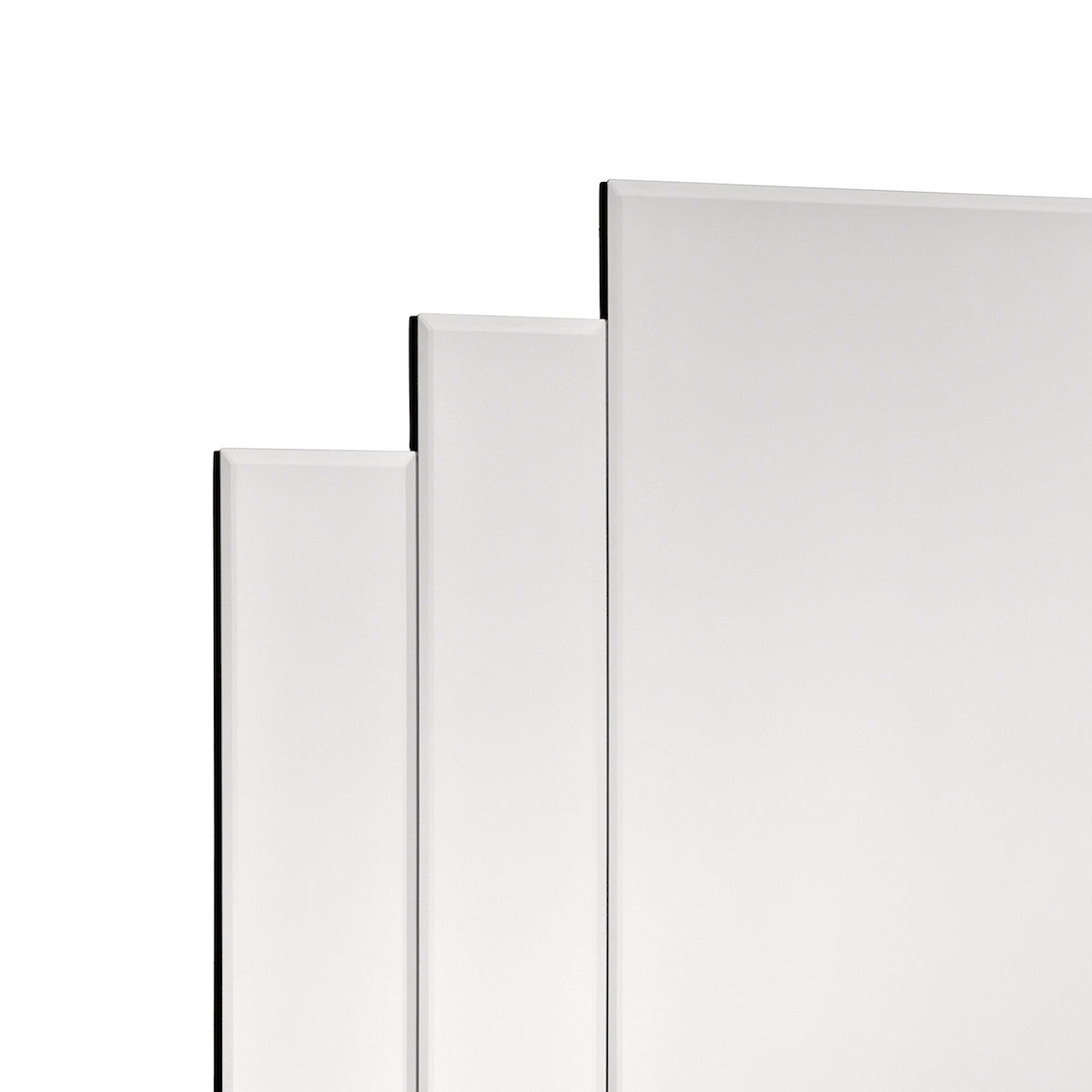 Odeon Rectangle Stepped Mirror 88 x 88cm