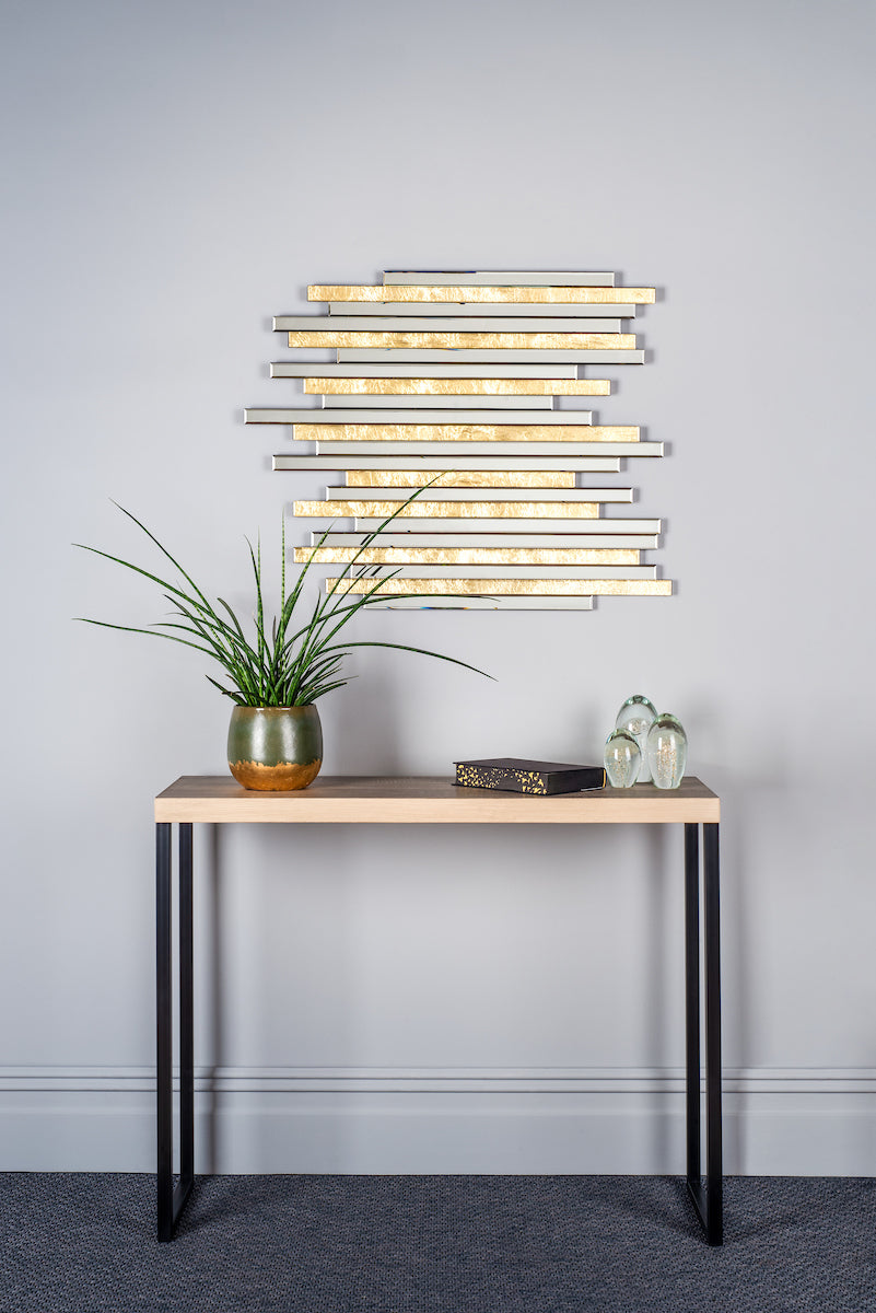 Pimento Decorative Mirror Gold Foil Detail 86 X 66cm