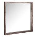 Rocco Mirror Distressed Concrete Effect Veneer 80 X 80cm