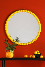 Ruan Round Mirror Yellow 70cm