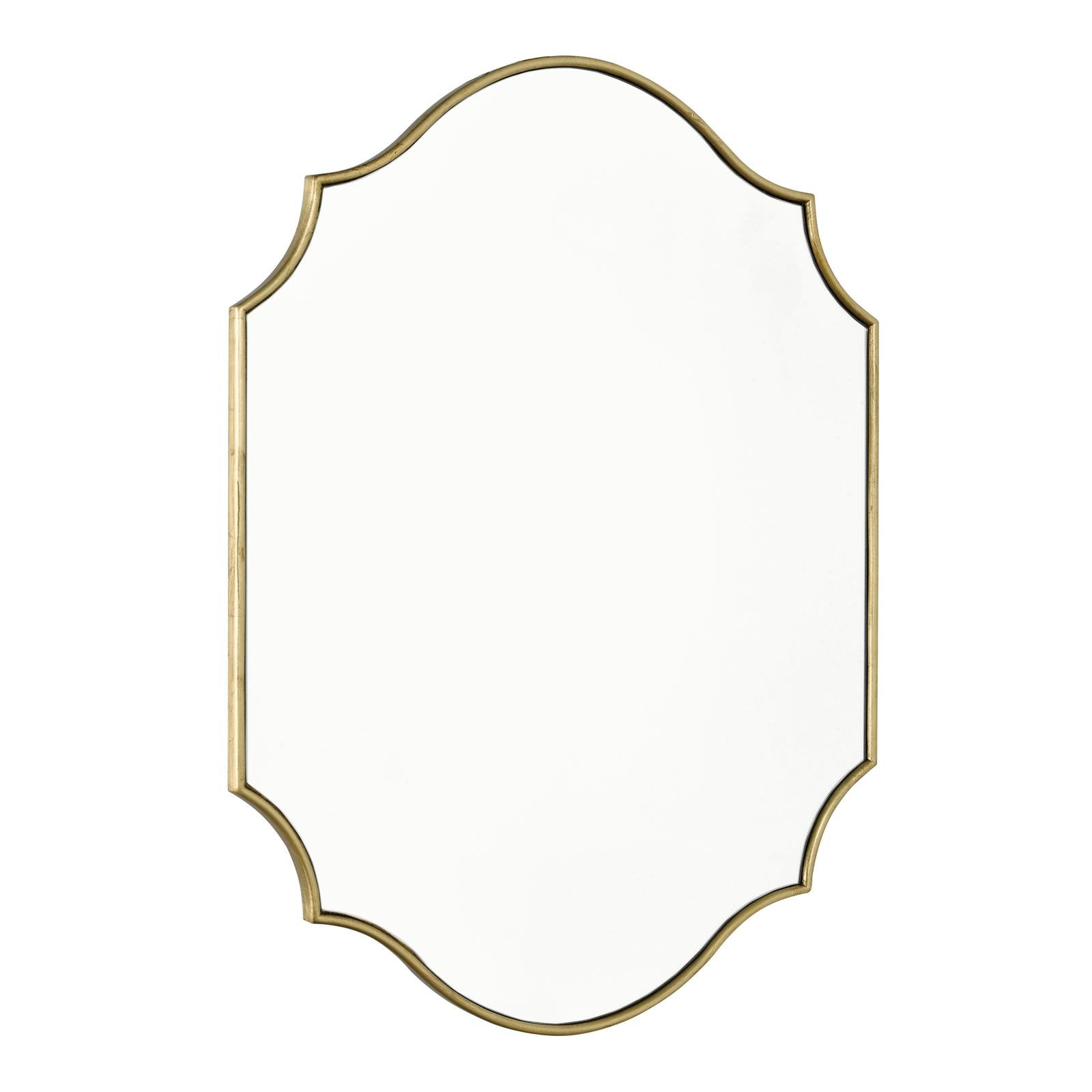 Ruggiero Rectangle Mirror With Gold Detail 70 x 50cm