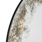 Vixen Round Mirror With Foxed Detail 80cm