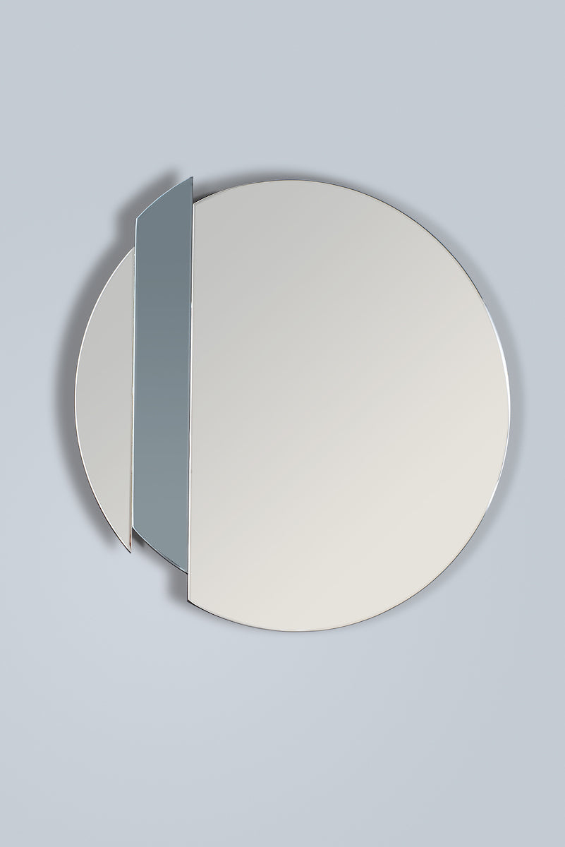 Yulia Silver And Smoked Mirror 50cm