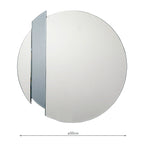 Yulia Silver And Smoked Mirror 50cm