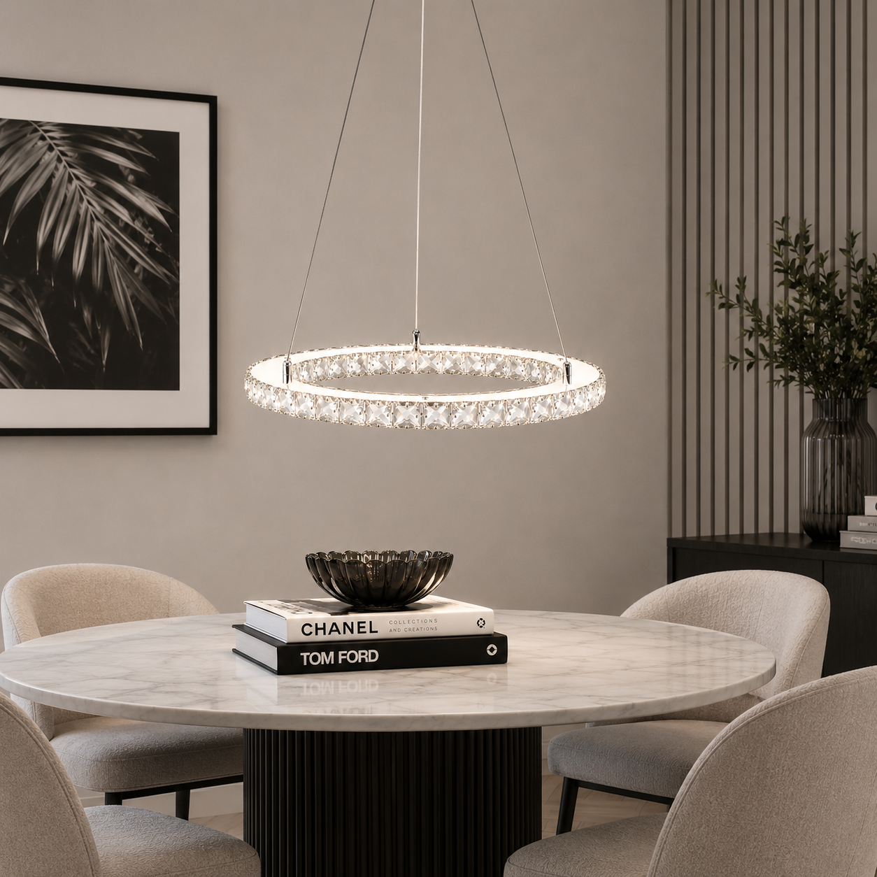 LOW STOCK - Volans 45 Modern Crystal Pendant Light