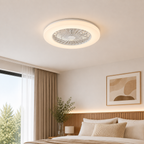 Fan Flush White Fitting Only LED
