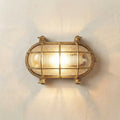 Horatio Oval Bulkhead Solid Brass