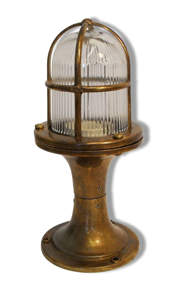 Small Post Light Antique Brass