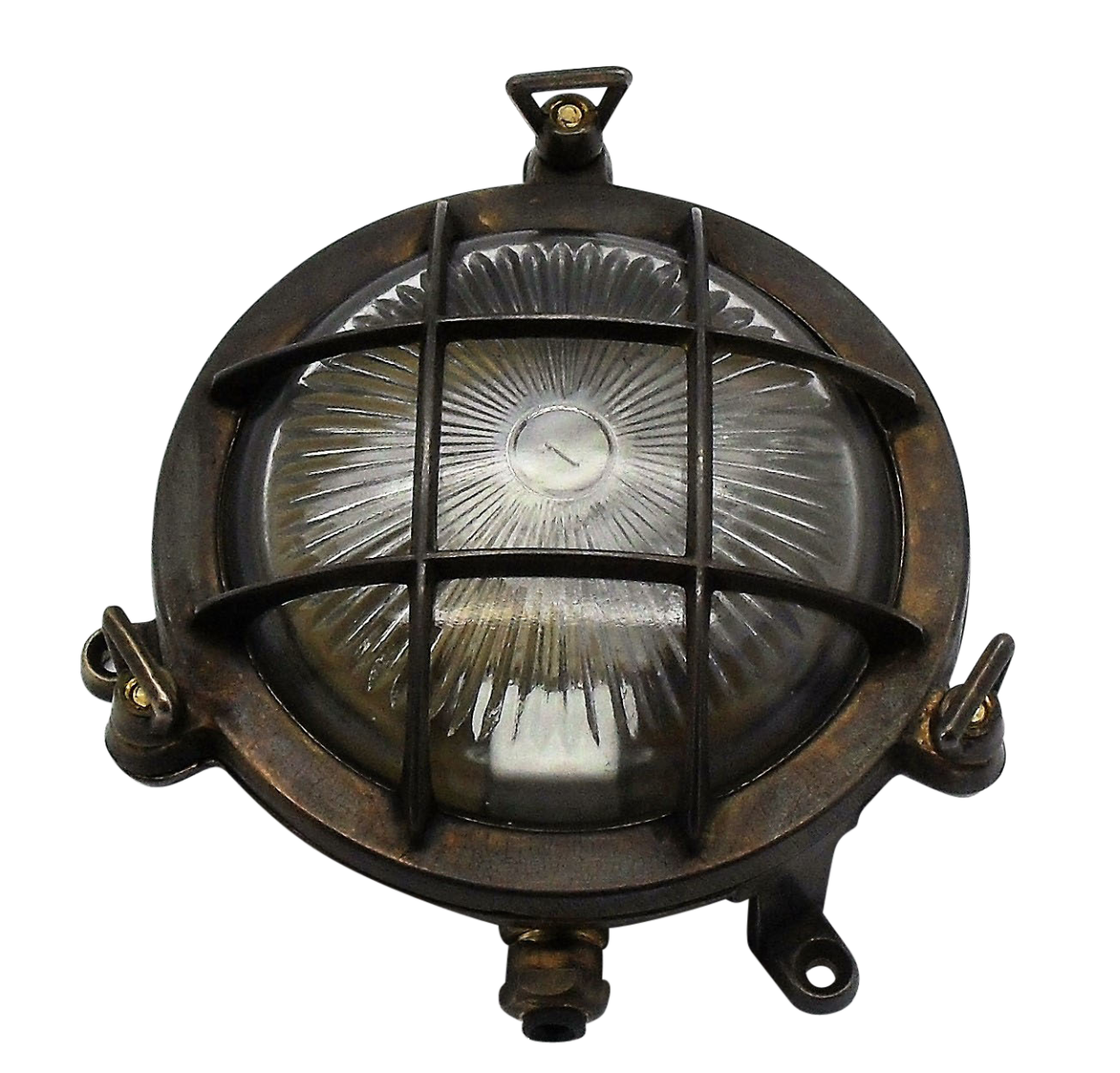 Mini Porthole Bulkhead Antique Brass