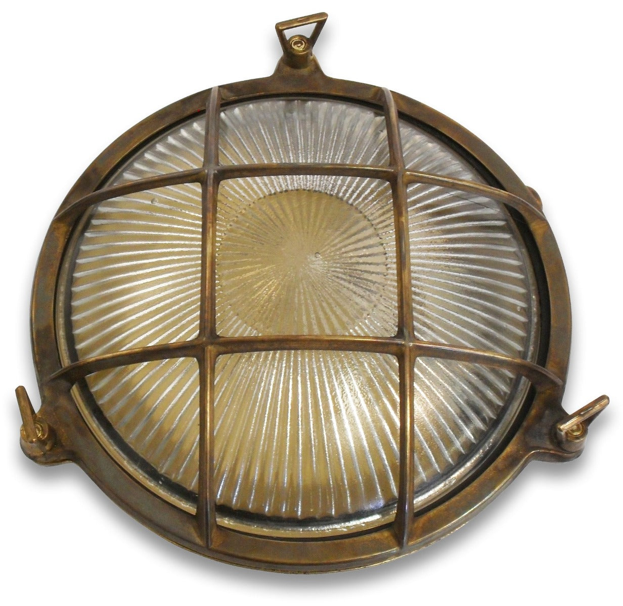 Large Porthole Bulkhead Antique Brass