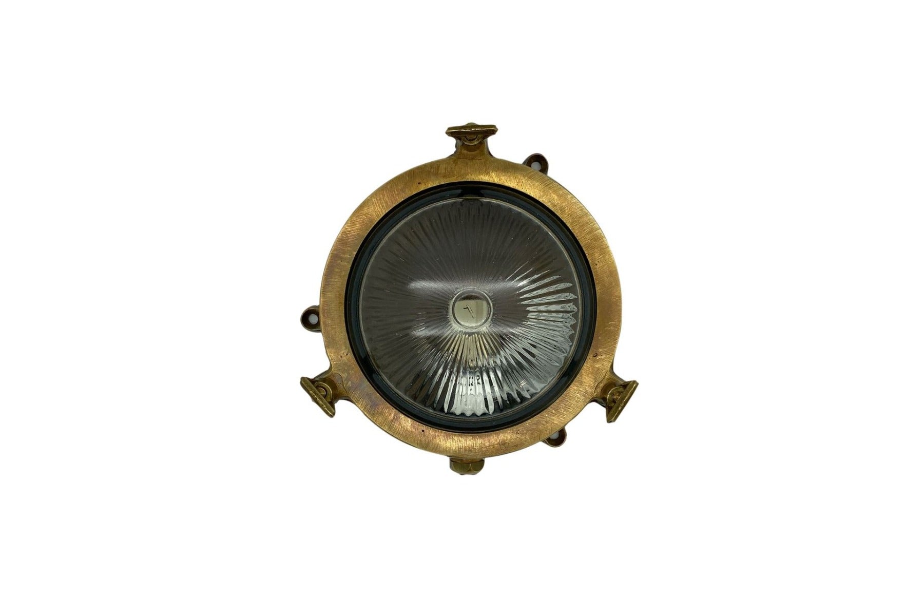 Plain Mini Porthole Bulkhead Antique Brass