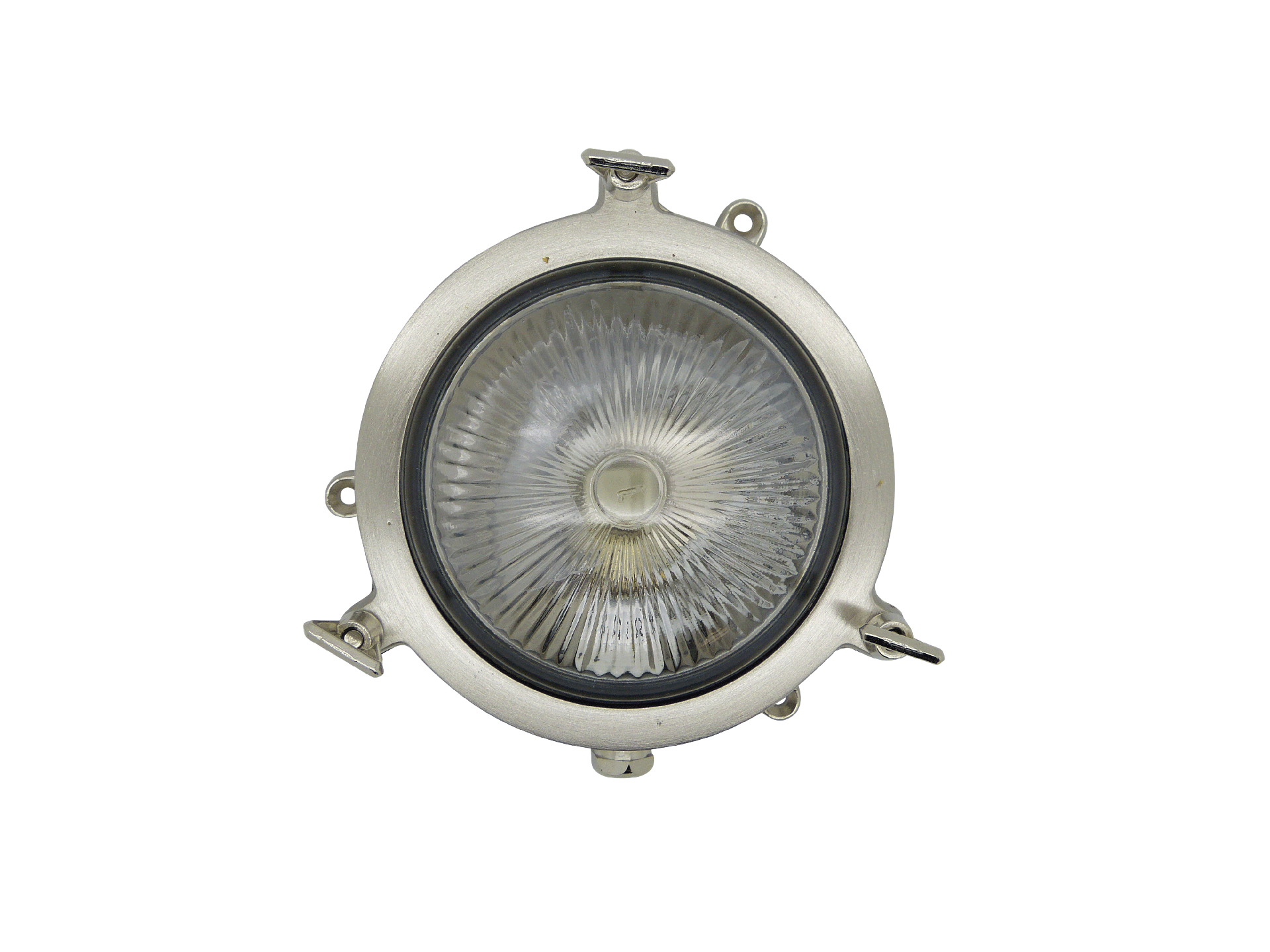 Plain Mini Porthole Bulkhead Satin Nickel