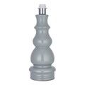 Provence Gloss Blue Grey Table Lamp with Satin Nickel Details