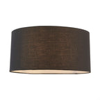 Cylinder Black Fabric Shade 50cm