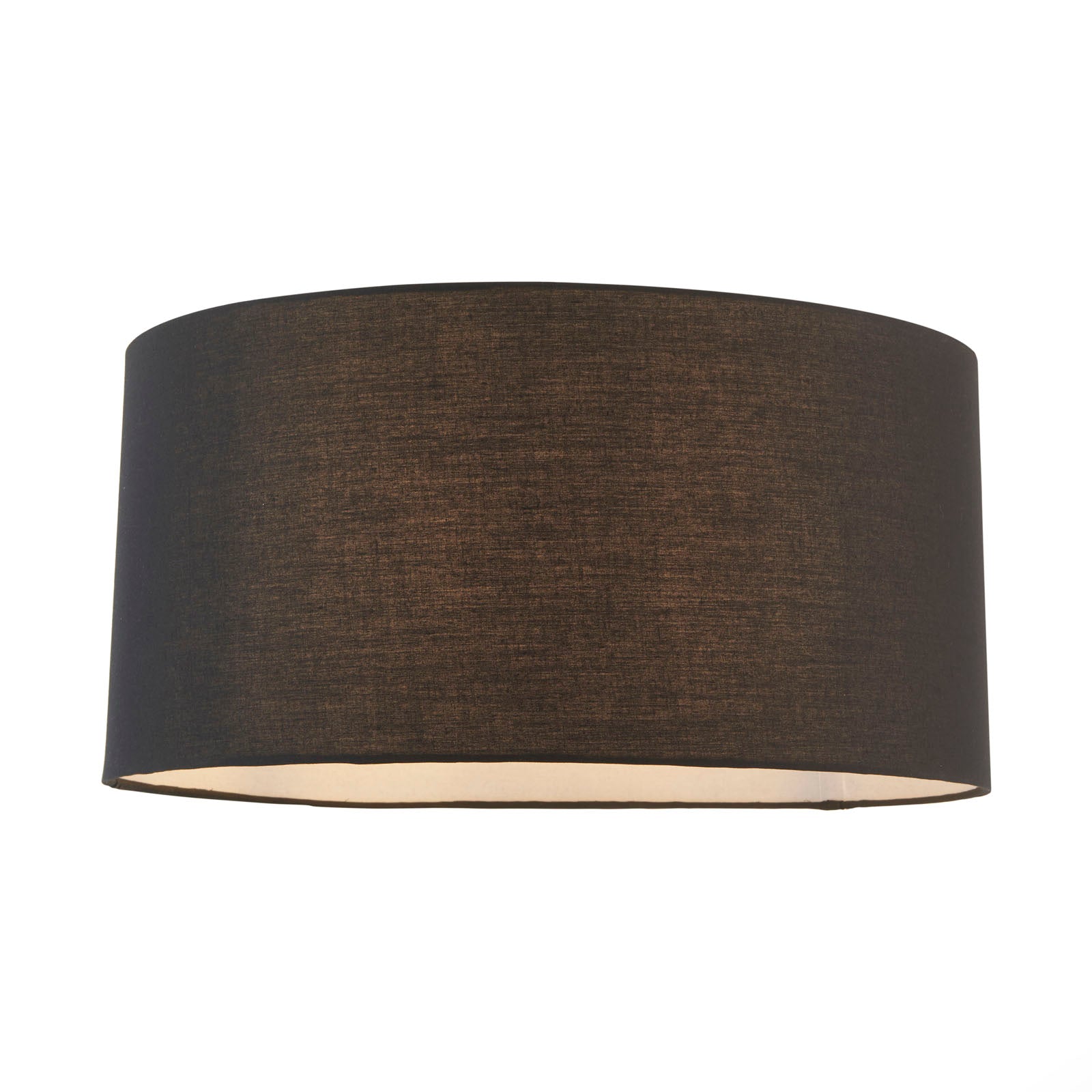 Cylinder Black Fabric Shade 50cm