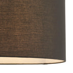 Cylinder Black Fabric Shade 50cm