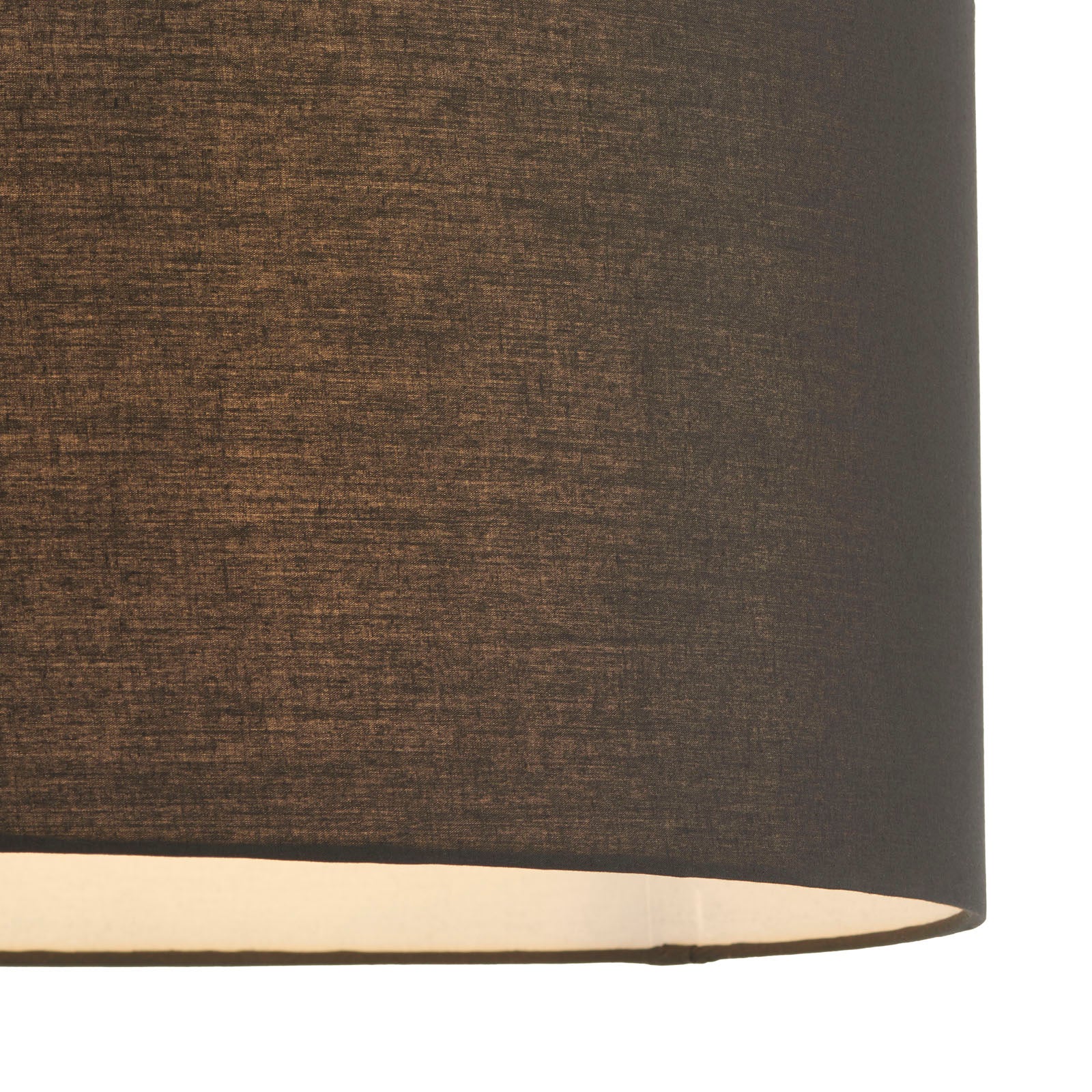 Cylinder Black Fabric Shade 50cm