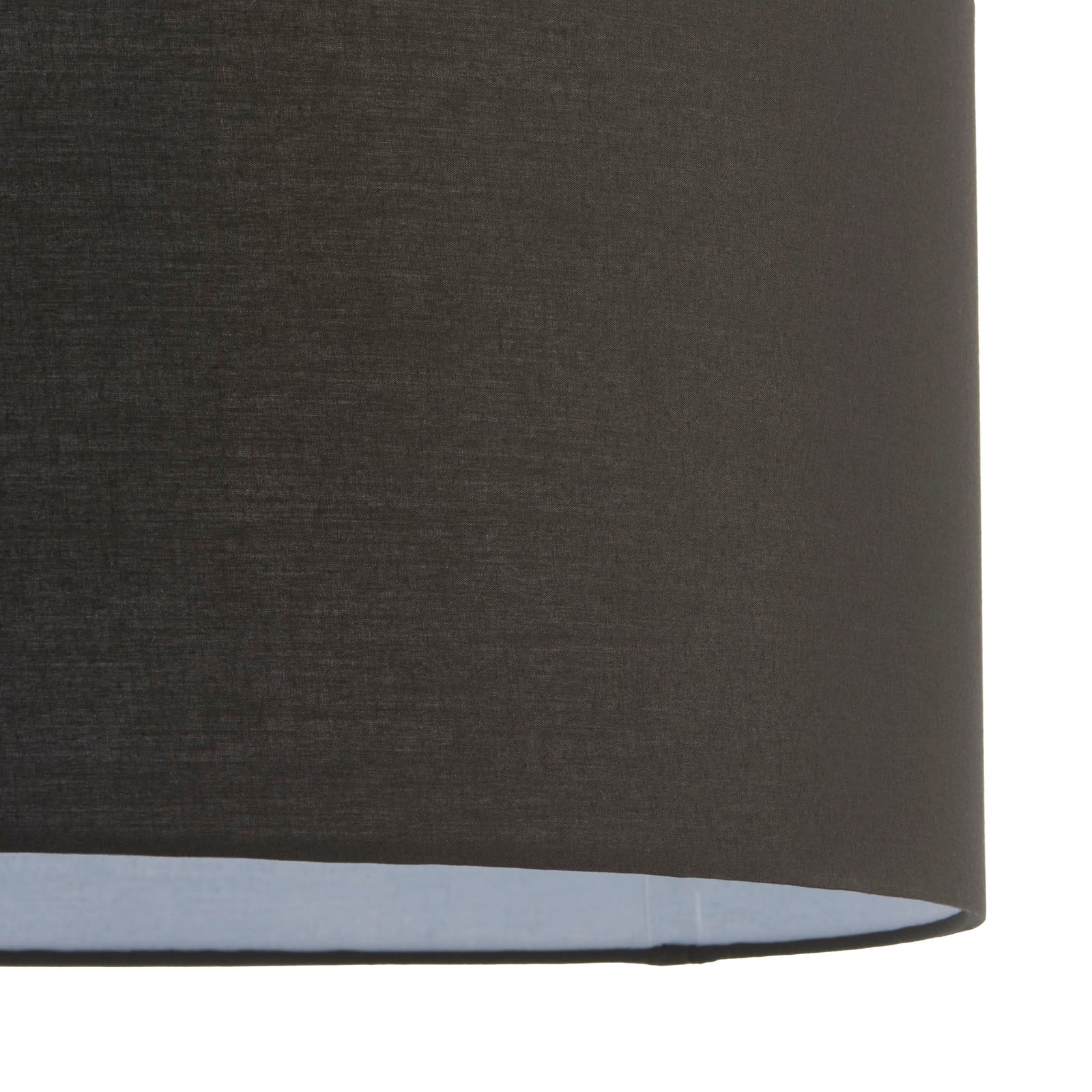 Cylinder Black Fabric Shade 50cm