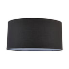Cylinder Black Fabric Shade 50cm