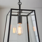 Hurst 1-Light Matt Black Pendant Light