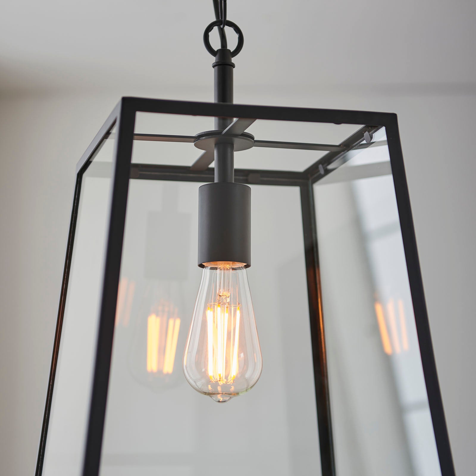 Hurst 1-Light Matt Black Pendant Light