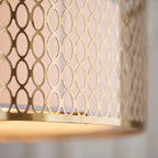 Cordero 3-Light Dimmable Gold Flush Mount Ceiling Light with Frosted Glass