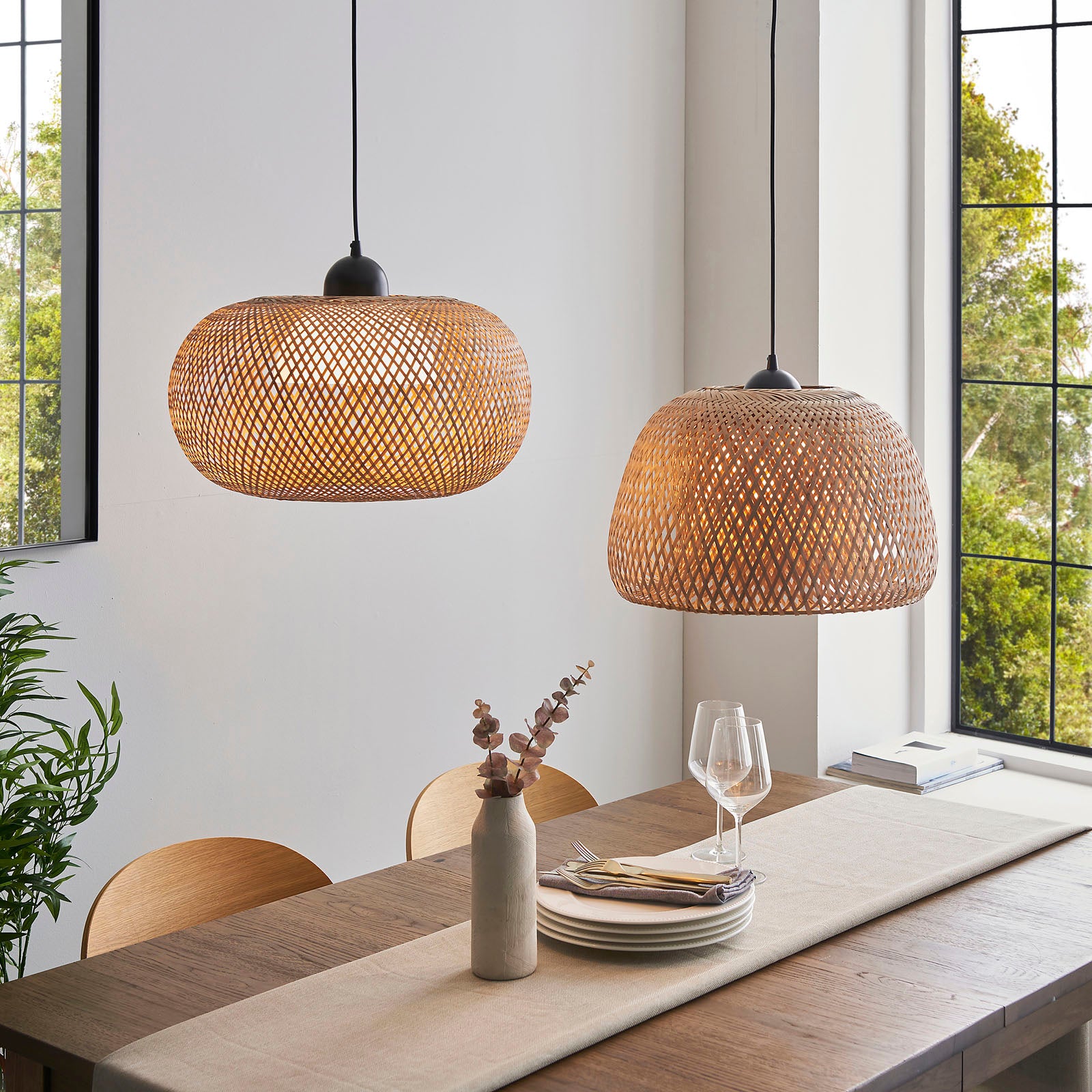 Bali 1-Light Pendant: Natural Raffia Twine (Beach Vibes)