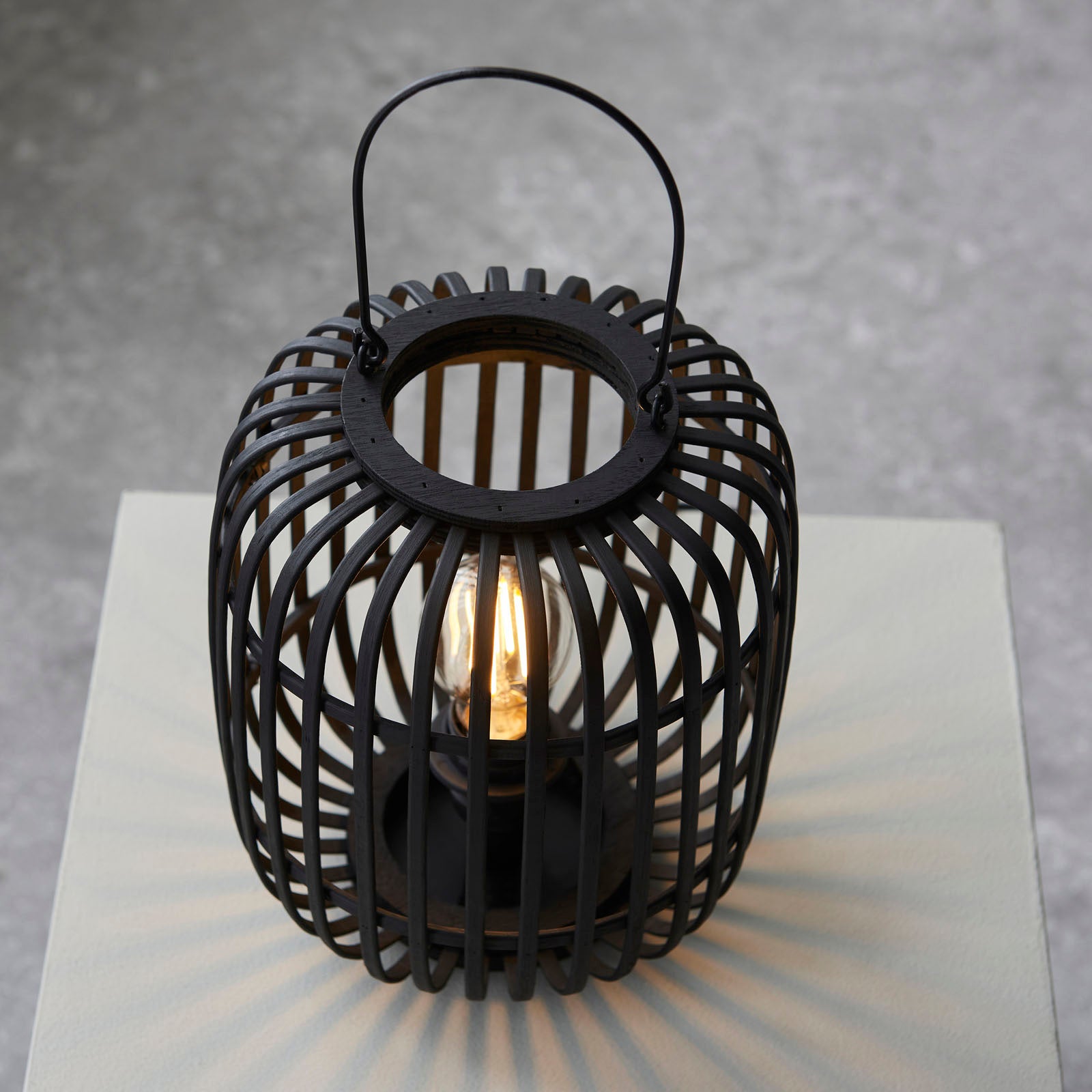 Mathias Dark Bamboo Table Lamp