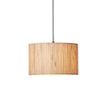 Longshore Natural Seagrass Pendant Light with Matt Black Accents
