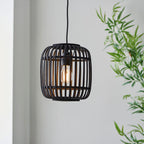 Mathias Dark Bamboo Pendant Light