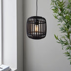 Mathias Dark Bamboo Pendant Light