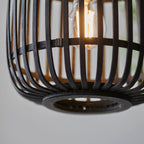 Mathias Dark Bamboo Pendant Light