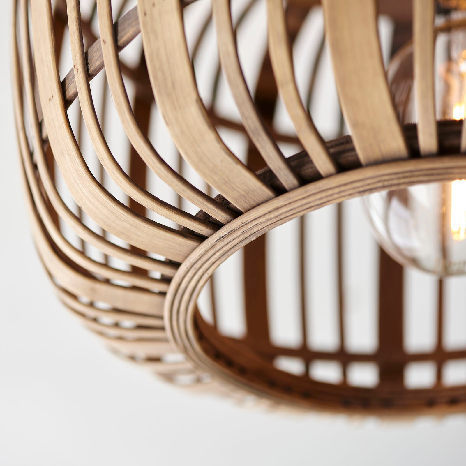 Mathias Light Bamboo Flush Mount Ceiling Light